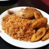 Grilled chicken with plantain