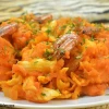 Yam and egg sauce